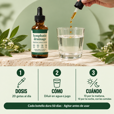 Herborá™ | Drena Naturalmente la Hinchazón del Rostro, Abdomen y Piernas