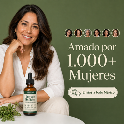 Herborá™ | Drena Naturalmente la Hinchazón del Rostro, Abdomen y Piernas
