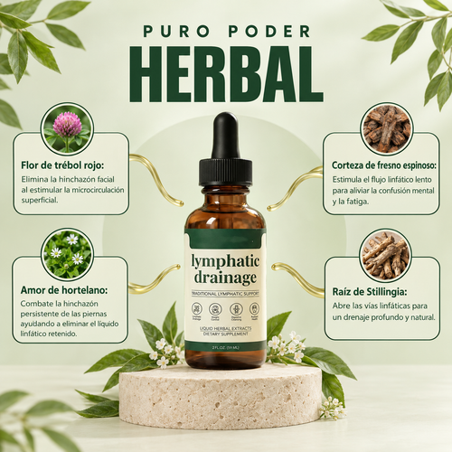 Herborá™ | Drena Naturalmente la Hinchazón del Rostro, Abdomen y Piernas